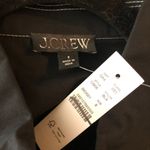 J.Crew  Zip-Up Shirt-Dress In Cotton Poplin Pockets Midi Black 8 Photo 4