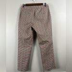 Boden 7/8 plaid orange brown pants size 6 petite Photo 4
