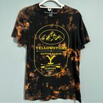 Reverse Dyed Yellowstone Dutton Ranch Graphic Tee medium Black Photo 7