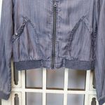 Urban Outfitters Uraban OutfittersâBDG Gray Chambray Drapey BomberâJacket Photo 4