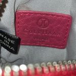 Cole Haan Leather Round Wristlet/Coin Purse Red Photo 7