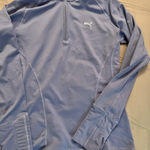 Puma  Women 1/4 Zip Golf Pullover Mock Neck Long Sleeve Size S Periwinkle Photo 0