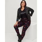 Torrid NWT  Lip Print Ponte High Rise Skinny Studio Pixie Pants Sz. 2 or a 2X Photo 2