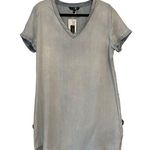 Velvet Heart NWT,  Tencel Chambray V-Neck Pullover Dress, Sz M Photo 0