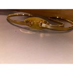 Metal Belt Stretch1970s Gold Tone Adjustable Vintage Oval Buckle Photo 5