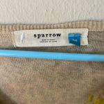 Sparrow for Anthropologie Women’s Purrfect Posy Leopard Print Ruffle Cardigan M Pink Size M Photo 3