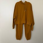 CALIA Women's Everyday Fleece Jogger Pant and Sweatshirt Set Bronzed Topaz Sz L Size L Photo 2