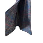 Kay Warner Skirt Womens Size 8 Grey Plaid Pleated Midi Wool Blend Vintage Chic Gray Photo 4
