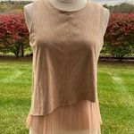 ZARA Faux Leather Combination Blouse Photo 0