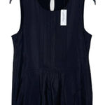 Banana Republic  Black Pleated Tank Top Sleeveless Keyhole Back Women XS NWT‎ Photo 0