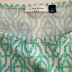 Cabana Life Coastal Cottage Blue 3/4 Sleeve Stretch Shift Dress Pockets SMALL Photo 15