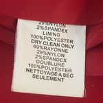 Trina Turk  Tomato Red Button Flap Dress Short Sleeve Office Spring Career Prep Photo 6