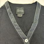 Andrea Jovine  Black  Cardigan with Button Details made in Italy Photo 2