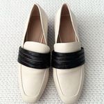 AD & Daughter Ivory Black Woven Band Corya Keeper Low Black Heel Loafer 6.5 Photo 8