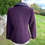 Portrait Quilted Purple Jacket Photo 6