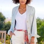 Soft Surroundings Next Level Denim Collarless Jacket Small Photo 1