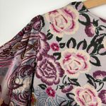 Angie NWT  Floral Paisley Kimono Small Multicolor Open Front Lightweight Boho Photo 1