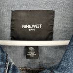 Nine West  Jeans Size XXL‎ Missy Lightweight Blue Jean Denim Jacket Button Front Photo 2
