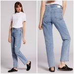 Current/Elliott đź’•CURRENT ELLIOTTđź’• Soulmate High Rise Slim Straight Leg Jean Camino Blue 27 NWT Photo 2