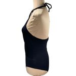 Princess Polly  Halter Neck Tie V-Neck BodySuit Black Size 4 Photo 1