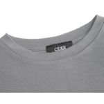 Cider Solid Belted Knitted Midi Dress in Grey Photo 2