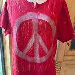 Hand painted Peace Sign T Photo 0