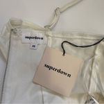 superdown Rocky Denim Bodysuit in White Size XS NWT Photo 8