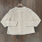 Current/Elliot The Cozy Cardigan Bouclé Chunky Knit Sweater Ivory Cream 1 / S Photo 6