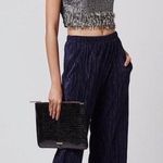 Topshop navy pleated trousers pants Photo 0