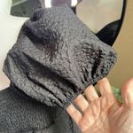 SheIn  V-Cay Collection Smocked Puff Sleeve Black Babydoll Top Size Large NWT Photo 6