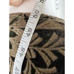 Johnny Was Silk Velvet Embroidered Wrap Dress Olive Green XXL Boho Kimono Sleeve Photo 8