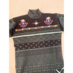 Obermeyer  Vintage Chloe Floral Embroidered Fair Isle Winter Ski Sweater EUC Sz S Photo 10