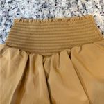 Aerie Tan Smocked Waist Athletic Shorts Photo 1