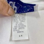 90s TOP NOTCH Vintage White Floral Shirt Jacket Blouse Size 14 Photo 3