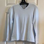 Ann Taylor  Light Blue V-Neck Sweater Photo 0
