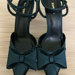 EXPRESS Black Stiletto Heels with Bow Detail Photo 0