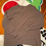 Aerie Butter Cream Brown Ribbed Sweater Photo 1
