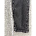 ZARA  Women's Black Denim Jeans Mid Rise Slim Distressed Size 6 Photo 5