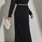 SheIn Mulvari Plus Pearls Beaded
Drop Shoulder Sweater Dress
Black / 12(OXL) Photo 4