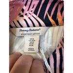 Tommy Bahama PINK CORAL NAVY TROPICAL LEAVES Long Sleeve Golf Shirt Size Medium Photo 6