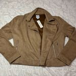 Francesca's NWT Blue Rain Suede Jacket Photo 0