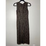 Banana Republic Vintage Y2K Neutral Brown Two-Tone Floral 100% Silk Maxi Dress 0 Photo 5