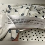 ZARA Polka Dot Satin Slip Maxi Dress Size Medium Cream Black Photo 6