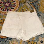 American Eagle  Crossover Stretch High-Waisted Jean Shorts White 10 Photo 1