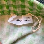 Mango  gingham green midi skirt Photo 1
