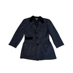 Philippe Adec Paris Women's Dark Gray & Black Vintage Blazer/Coat size 6 Photo 10