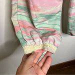 Adidas  marbled track joggers pink green size small Photo 6