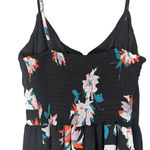 Candie's Black Floral Spaghetti Strap Long Maxi Dress Women Sz XS Photo 6