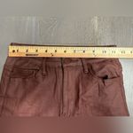 Edikted  Women's Luna Faux Leather Flare Jeans Metallic Brown Sz S Going Out Pant Photo 9