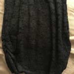 Guess y2k early 2000s black sheer floral lace ruched tank top Photo 5